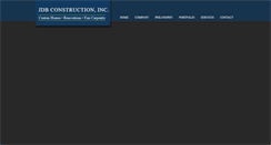 Desktop Screenshot of jdbconstruction.com
